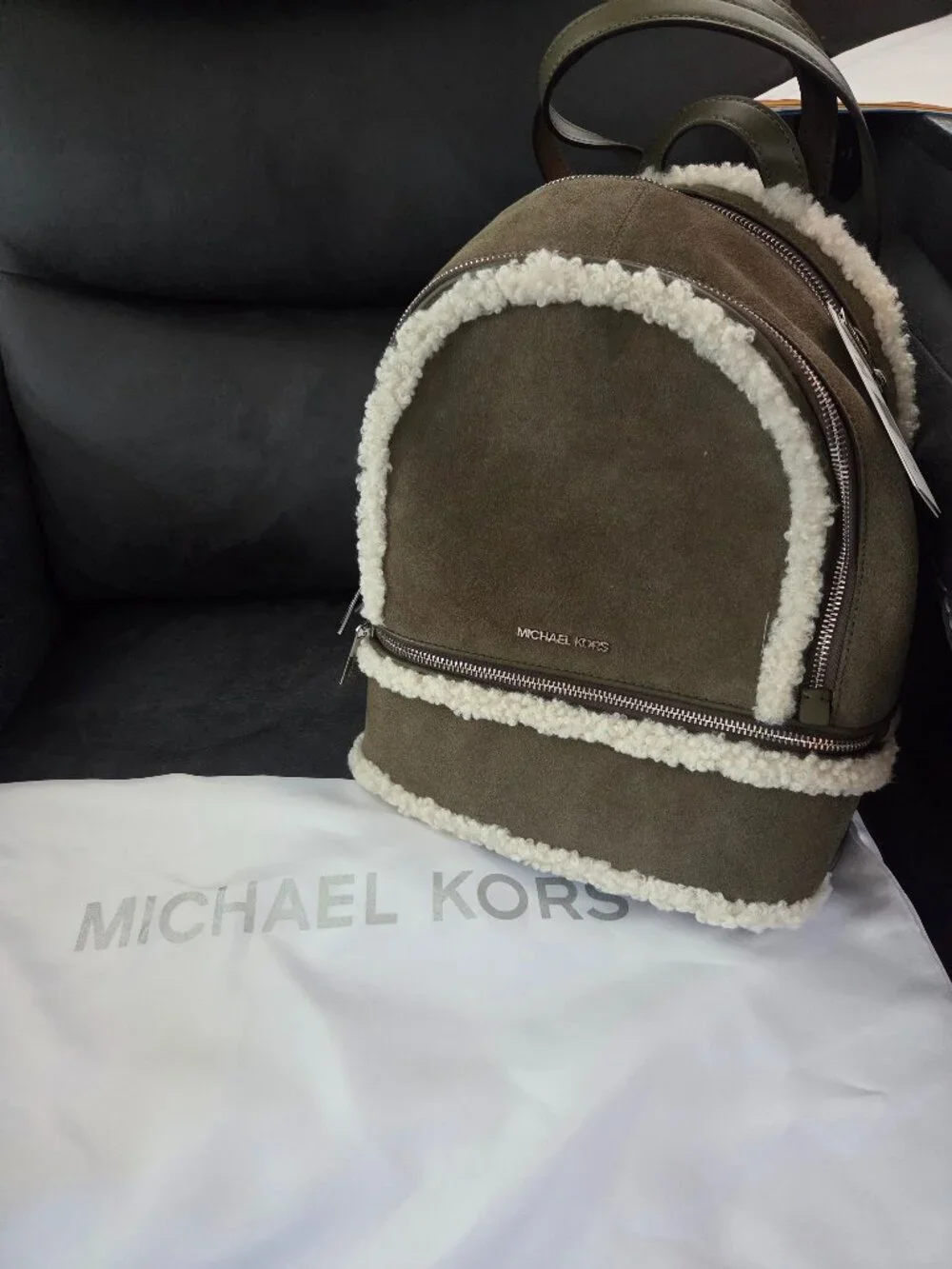 Michael Kors Sherman olive backpack